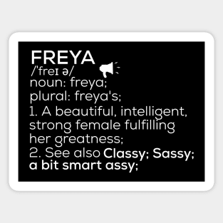 Freya Name Freya Definition Freya Female Name Freya Meaning Sticker